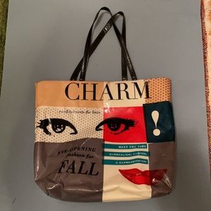 Kate Spade graphic shopping tote